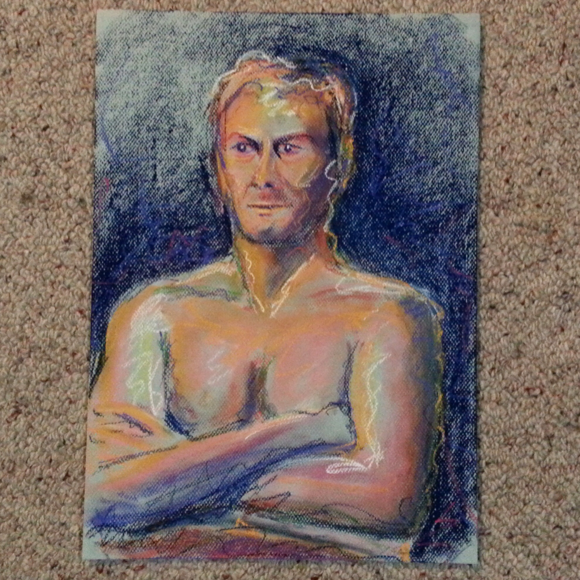 Man in pastel