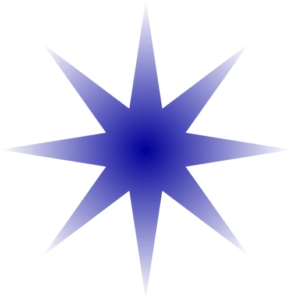 blue gradient star